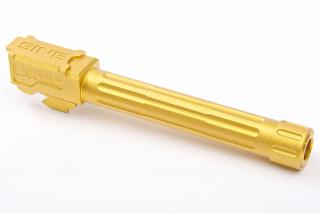 Airsoft Surgeon 9INE 14mm CCW Gold Threaded Barrel for Marui G17 GBB & Similars
